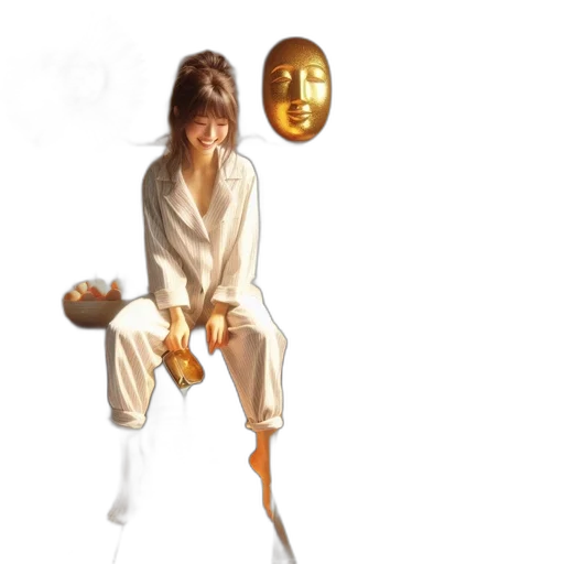 mask, staff, umbrella, robot transparent PNG cut-out