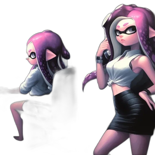 dress, weapon, concept art, watercolor transparent PNG cut-out
