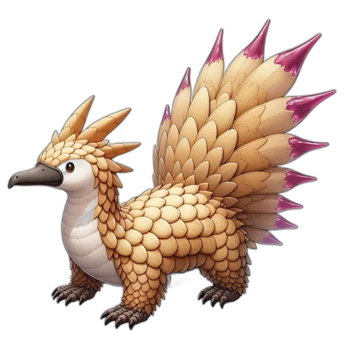 dragon, animal, creature, staff transparent PNG cut-out