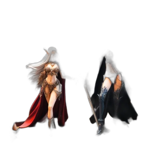 hair, sword, concept art, fantasy art transparent PNG cut-out
