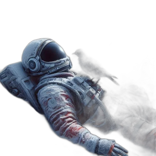 jacket, robot, mask, creature transparent PNG cut-out