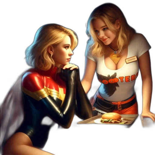 comic book art, concept art, fantasy art, photorealistic transparent PNG cut-out