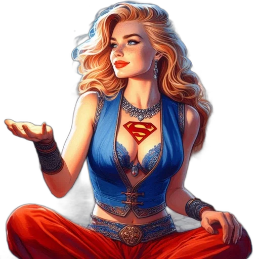 jewelry, dress, comic book art, fantasy art transparent PNG cut-out