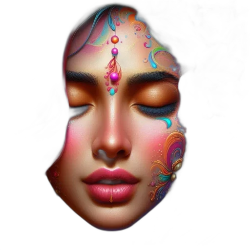 mask, face, jewelry, crown transparent PNG cut-out