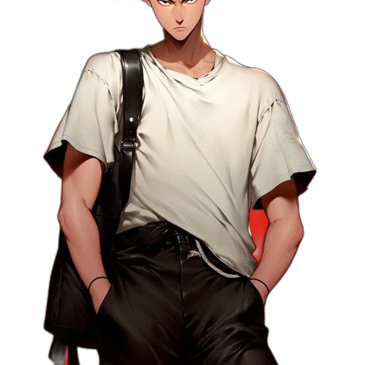 staff, jacket, weapon, concept art transparent PNG cut-out
