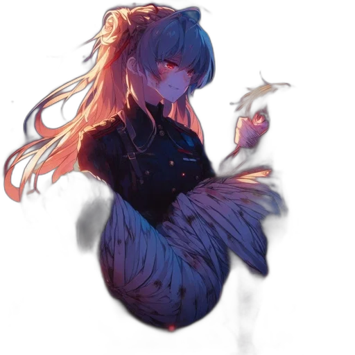 dress, creature, dragon, hair transparent PNG cut-out