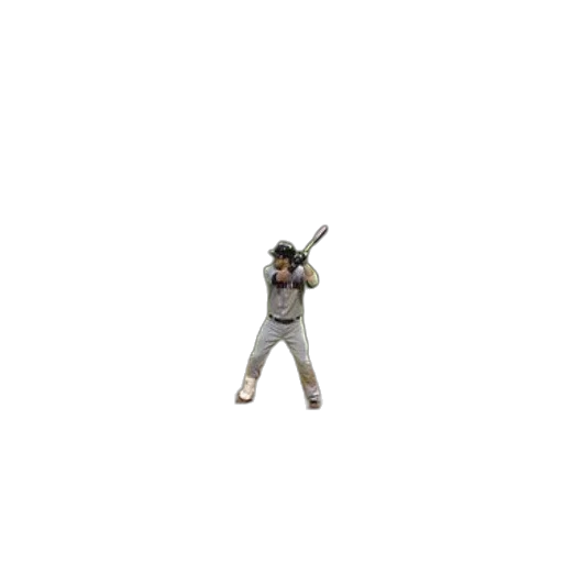 3d render, pixel art, baseball, player transparent PNG cut-out