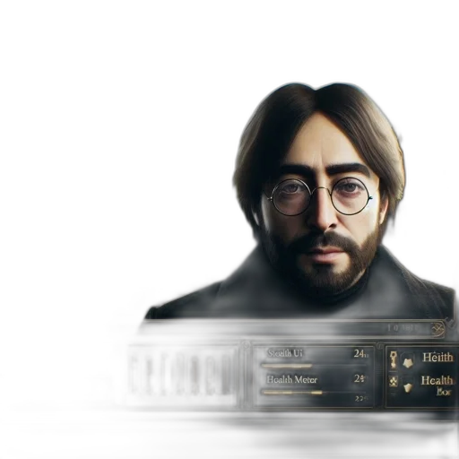 face, robot, hair, jacket transparent PNG cut-out