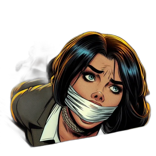 mask, face, comic book art, concept art transparent PNG cut-out