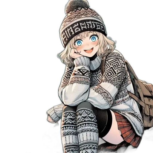 hat, jacket, face, weapon transparent PNG cut-out