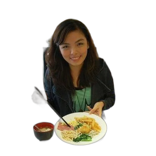 food, photorealistic, 3d render, woman transparent PNG cut-out