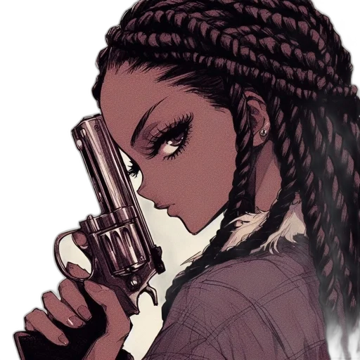 weapon, comic book art, cartoon, anime transparent PNG cut-out