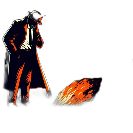 staff, mask, hat, jacket transparent PNG cut-out