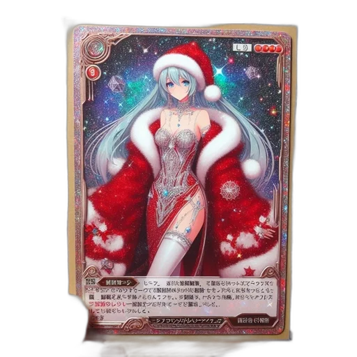 fantasy art, anime-styled, illustration, festive transparent PNG cut-out