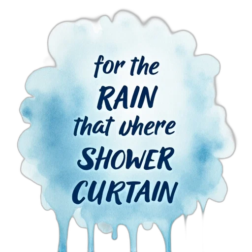 umbrella, rain, watercolor, word transparent PNG cut-out