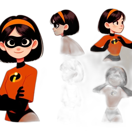 concept art, comic book art, cartoon, 3d render transparent PNG cut-out