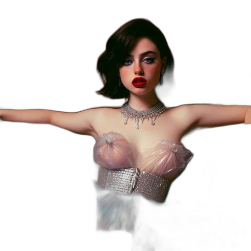 dress, photorealistic, concept art, pixel art transparent PNG cut-out