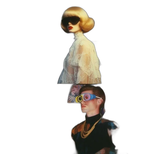 hat, jacket, jewelry, dress transparent PNG cut-out