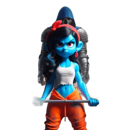 staff, robot, 3d render, concept art transparent PNG cut-out
