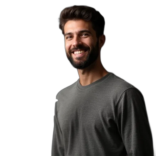 staff, face, jacket, hair transparent PNG cut-out