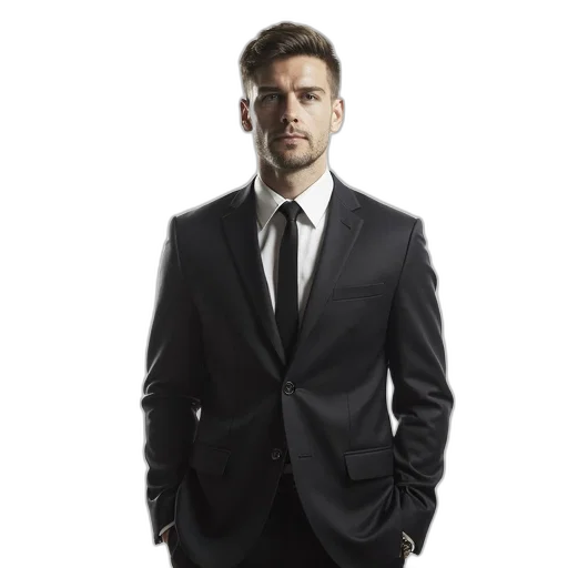 jacket, staff, face, dress transparent PNG cut-out