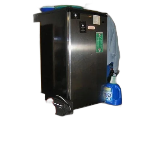 robot, black, mini, fridge transparent PNG cut-out