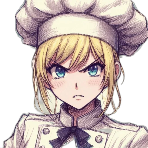 staff, hat, food, face transparent PNG cut-out