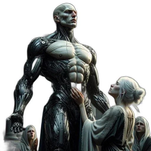 comic book art, concept art, fantasy art, 3d render transparent PNG cut-out