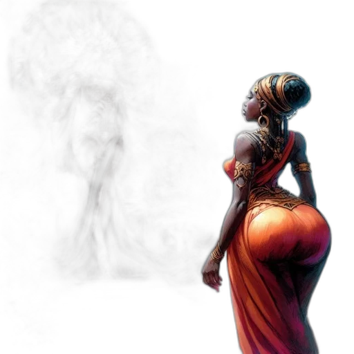 dress, concept art, fantasy art, photorealistic transparent PNG cut-out