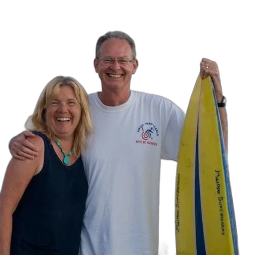 staff, beach, man, woman transparent PNG cut-out