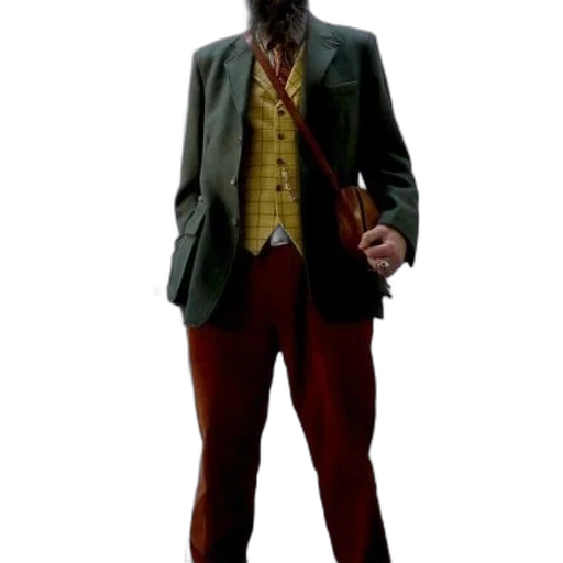 jacket, staff, concept art, 3d render transparent PNG cut-out