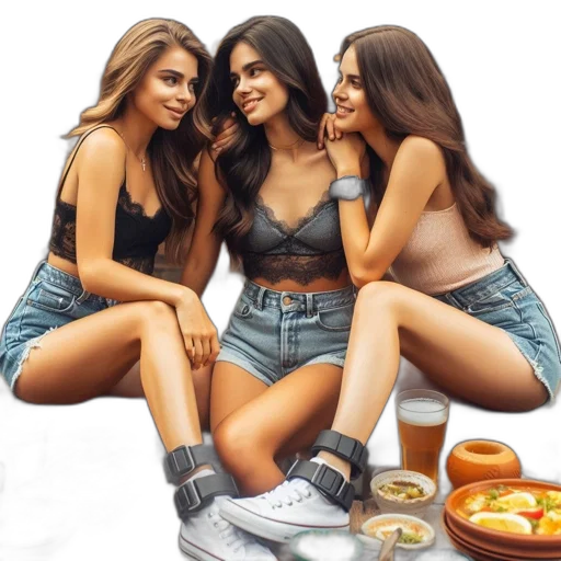 shoes, food, photorealistic, concept art transparent PNG cut-out