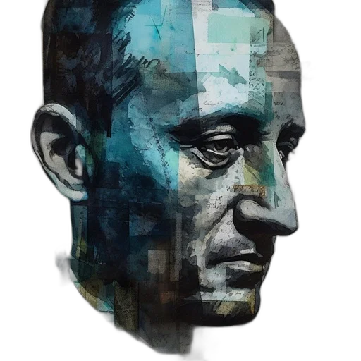 face, mask, robot, photorealistic transparent PNG cut-out