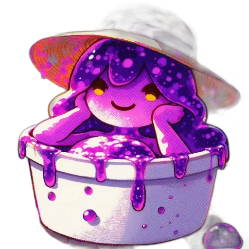 hat, creature, food, vaporwave transparent PNG cut-out