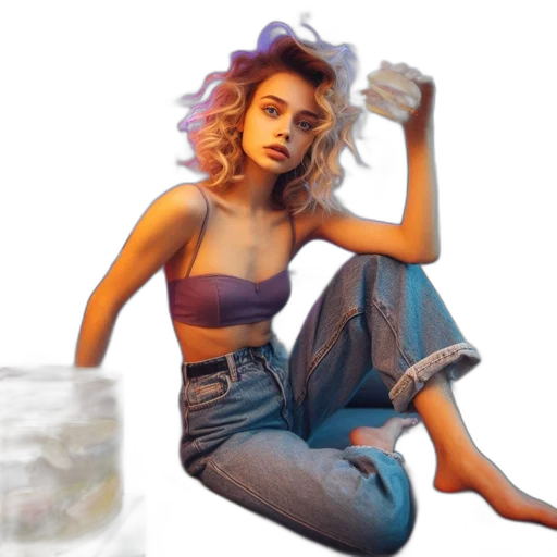 food, hair, jewelry, concept art transparent PNG cut-out