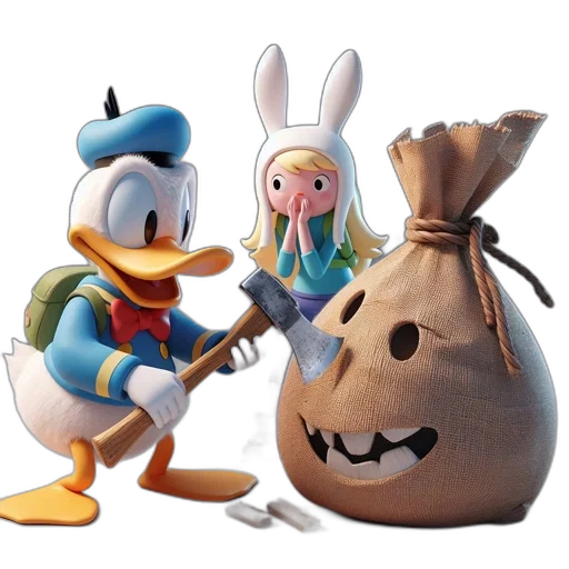 3d render, concept art, cartoon, three transparent PNG cut-out
