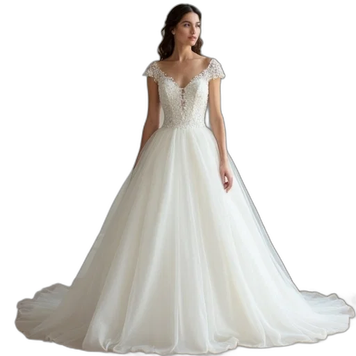 dress, empire, neck, knee transparent PNG cut-out