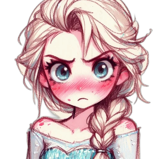 dress, face, watercolor, anime transparent PNG cut-out