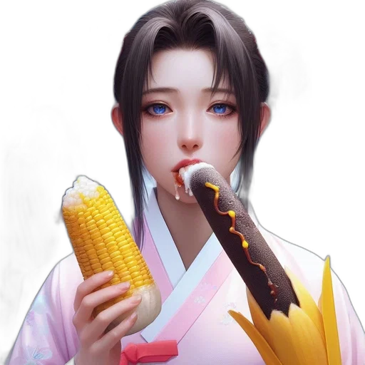 food, staff, weapon, face transparent PNG cut-out