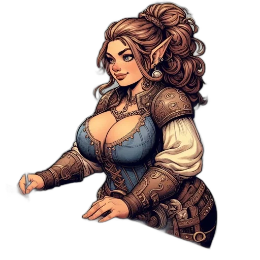 dress, staff, fantasy art, pixel art transparent PNG cut-out