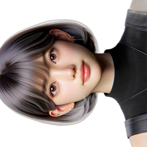 face, hair, robot, mask transparent PNG cut-out