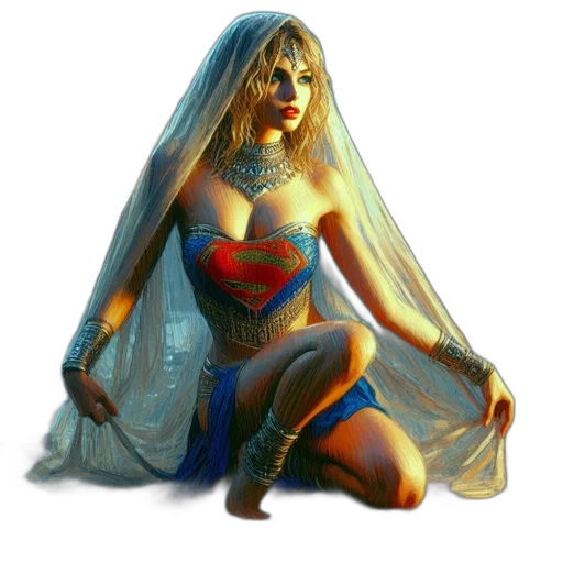 dress, jewelry, fantasy art, concept art transparent PNG cut-out