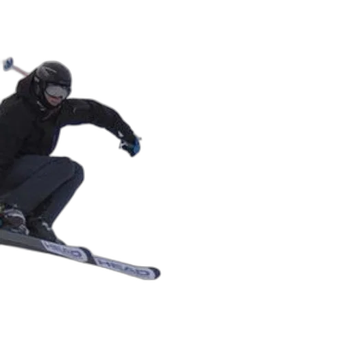 photorealistic, 3d render, skier, mid-air transparent PNG cut-out