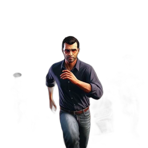 staff, jacket, weapon, face transparent PNG cut-out