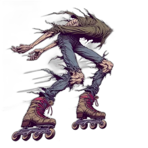 creature, shoes, hair, robot transparent PNG cut-out