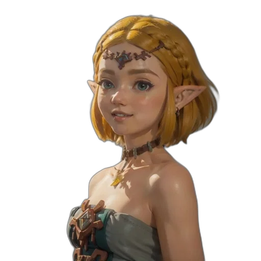 face, staff, crown, dress transparent PNG cut-out