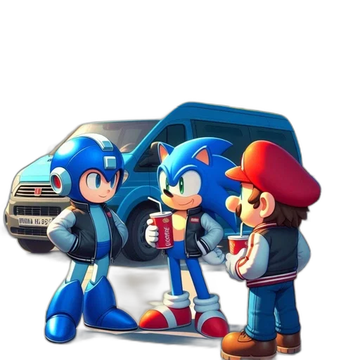 car, hat, jacket, bottle transparent PNG cut-out