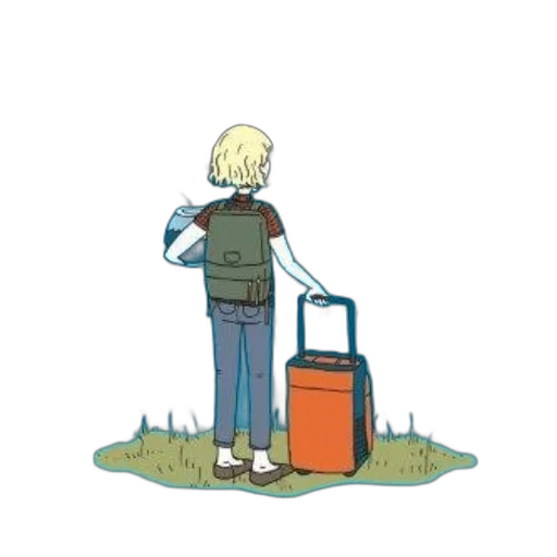 jacket, robot, staff, bottle transparent PNG cut-out