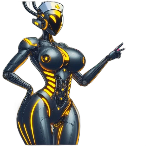 robot, dress, jewelry, concept art transparent PNG cut-out