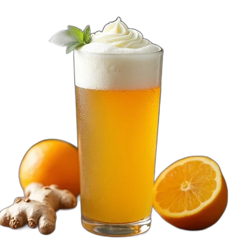 food, ginger, beer, homemade transparent PNG cut-out
